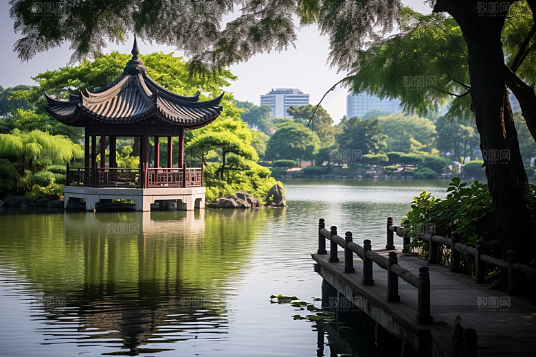 杭州城市风光高清旅行摄影图