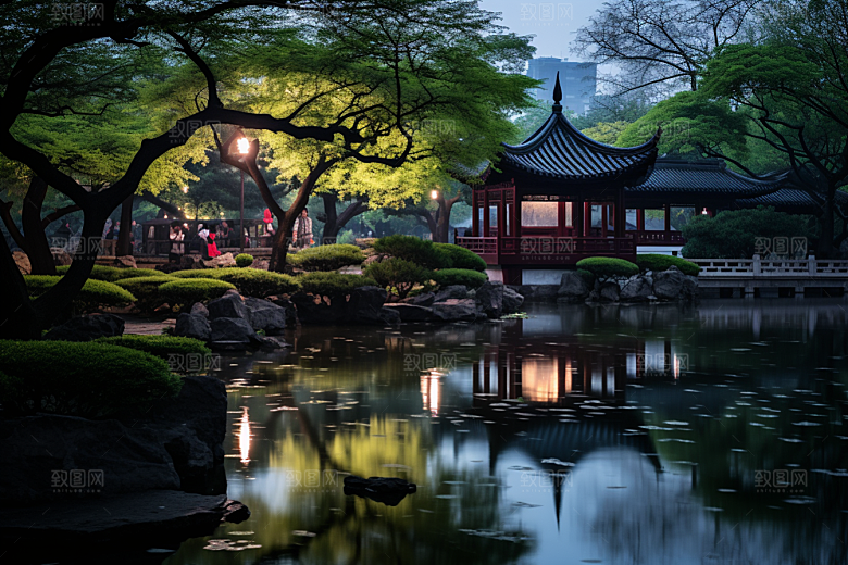 杭州城市风光景点高清摄影图