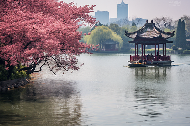 杭州城市风光旅行旅游摄影图