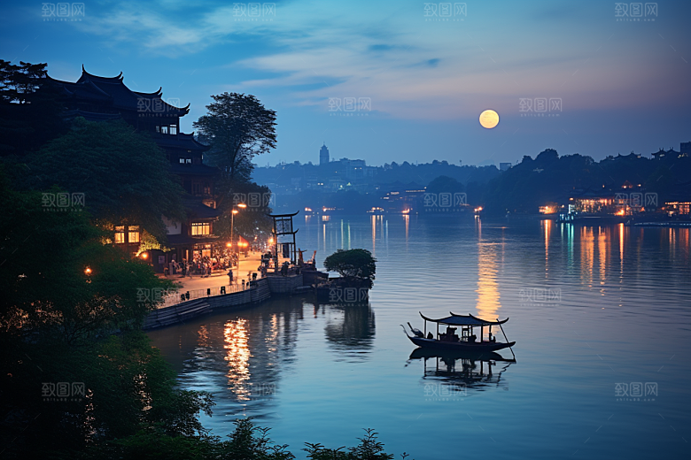 杭州城市风光高清旅游摄影图