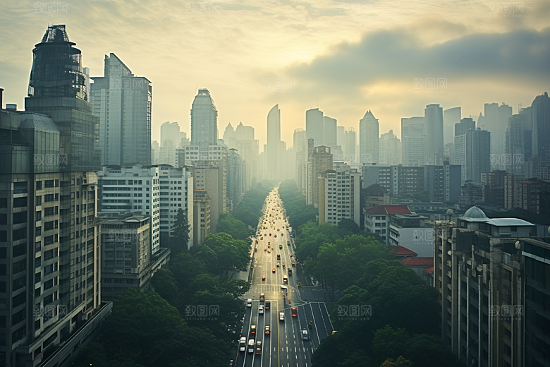 杭州城市风光景点旅游摄影图