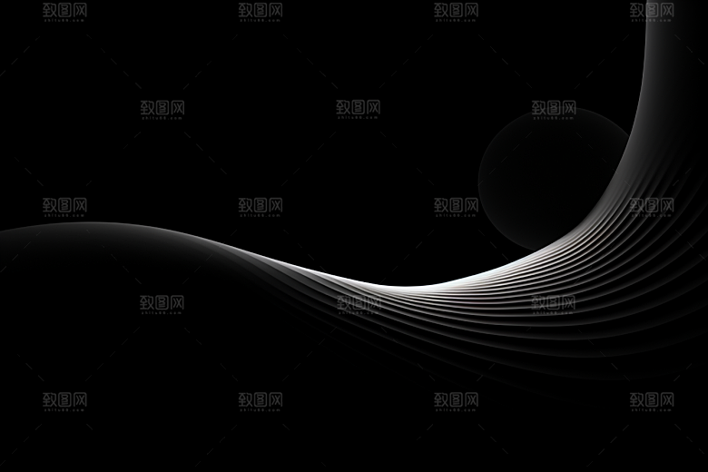白色褶皱抽象石膏雕线背景图