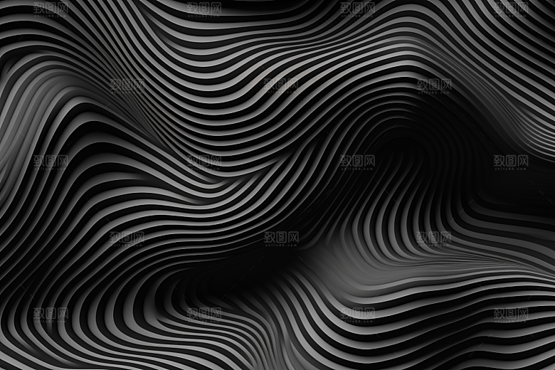 白色褶皱波纹立体背景图