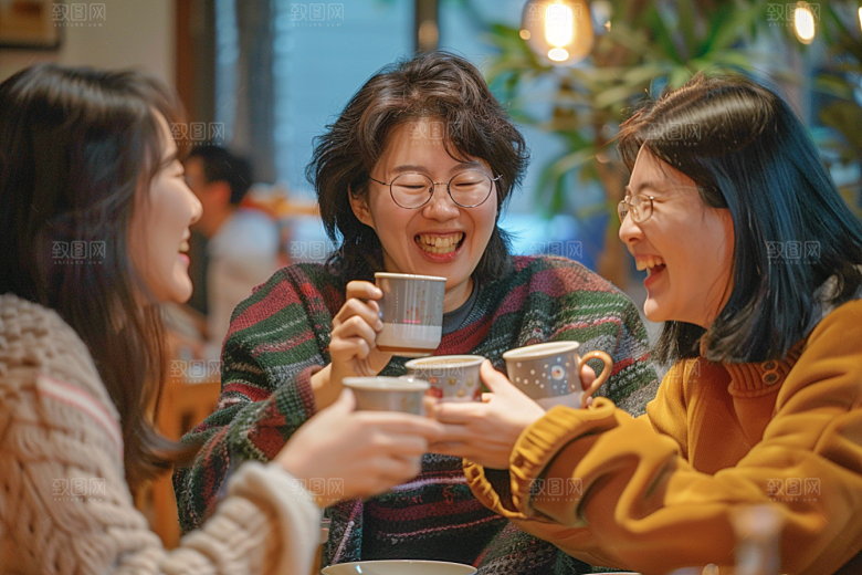 下午茶聚会生活日常摄影图