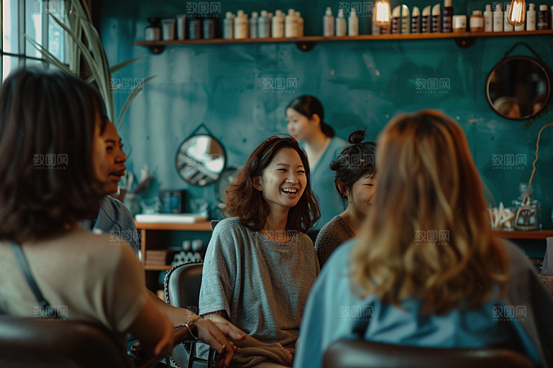 下午茶聚会美食聚餐摄影图