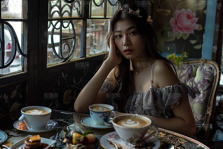 下午茶聚会冷餐会氛围摄影图
