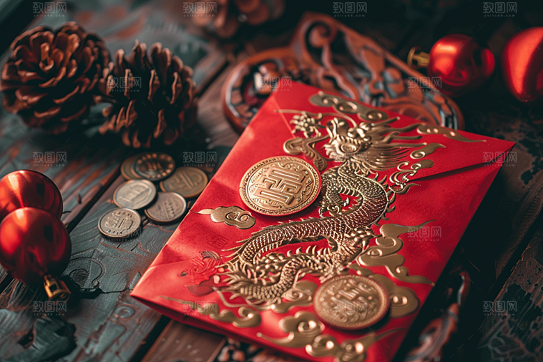 红包春节高清摄影图