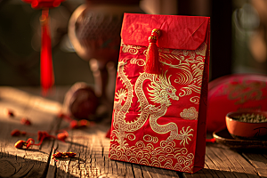 红包婚礼春节摄影图