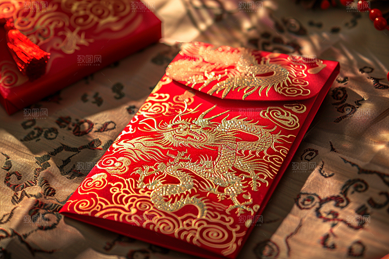 红包婚礼中国风摄影图