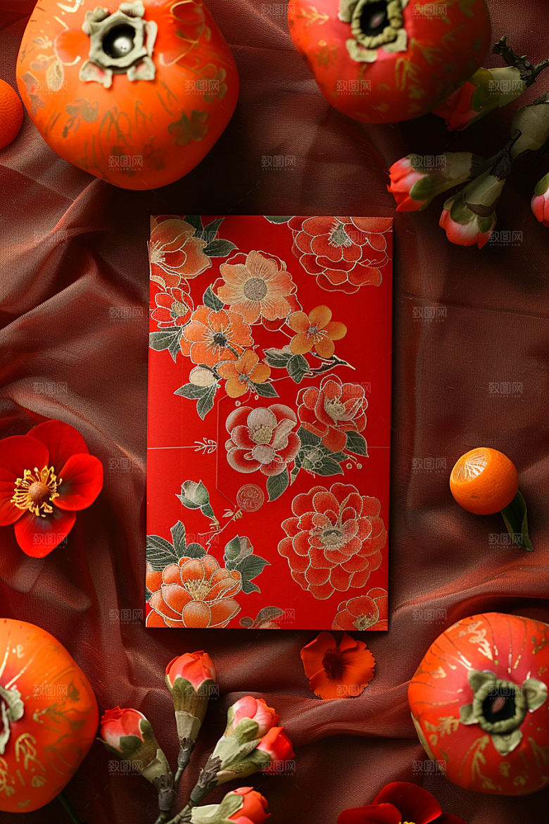 红包中国风春节摄影图