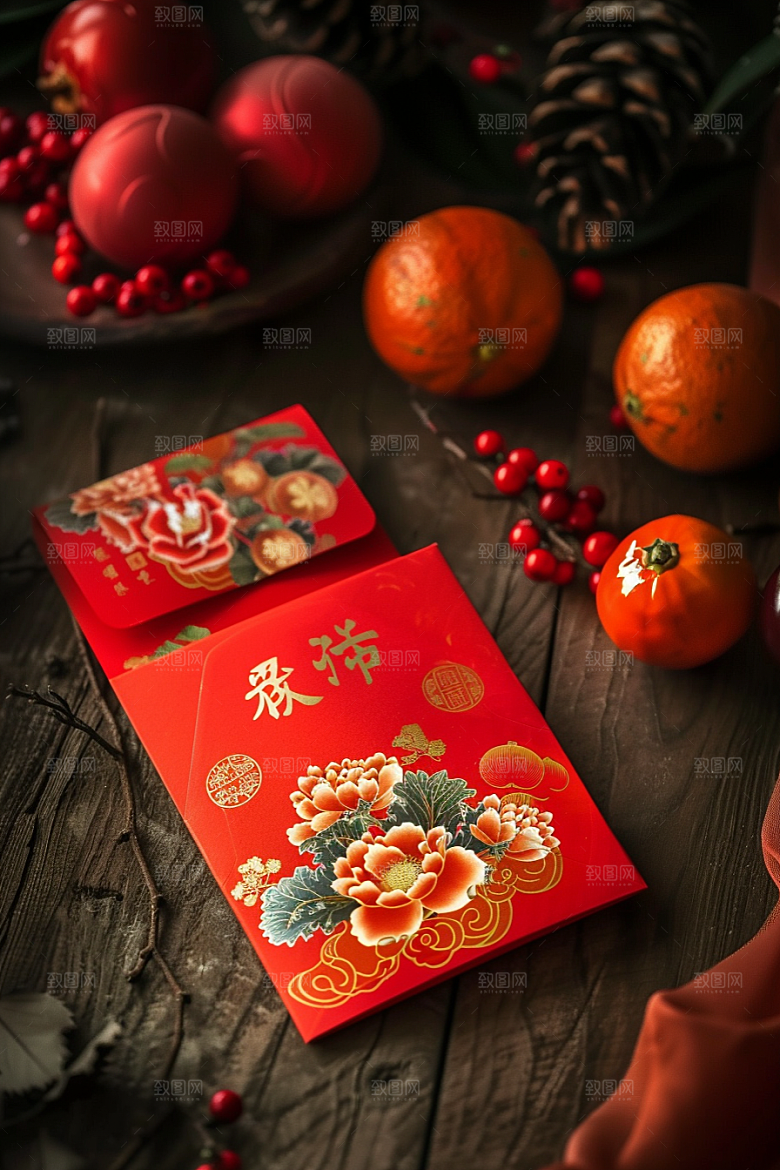红包婚礼祝福摄影图