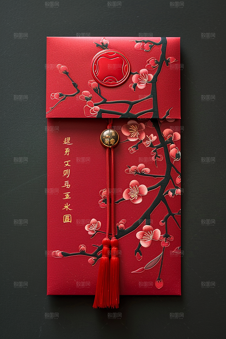 红包祝福送礼摄影图