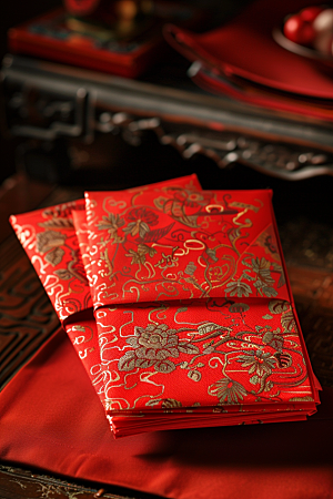 红包喜庆春节摄影图