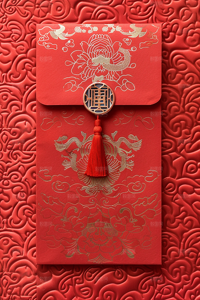 红包祝福吉利摄影图