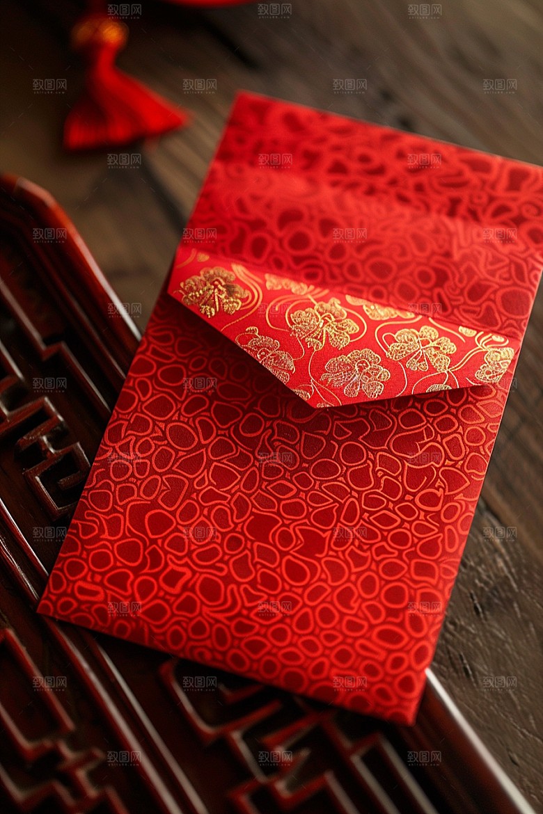 红包送礼中国风摄影图