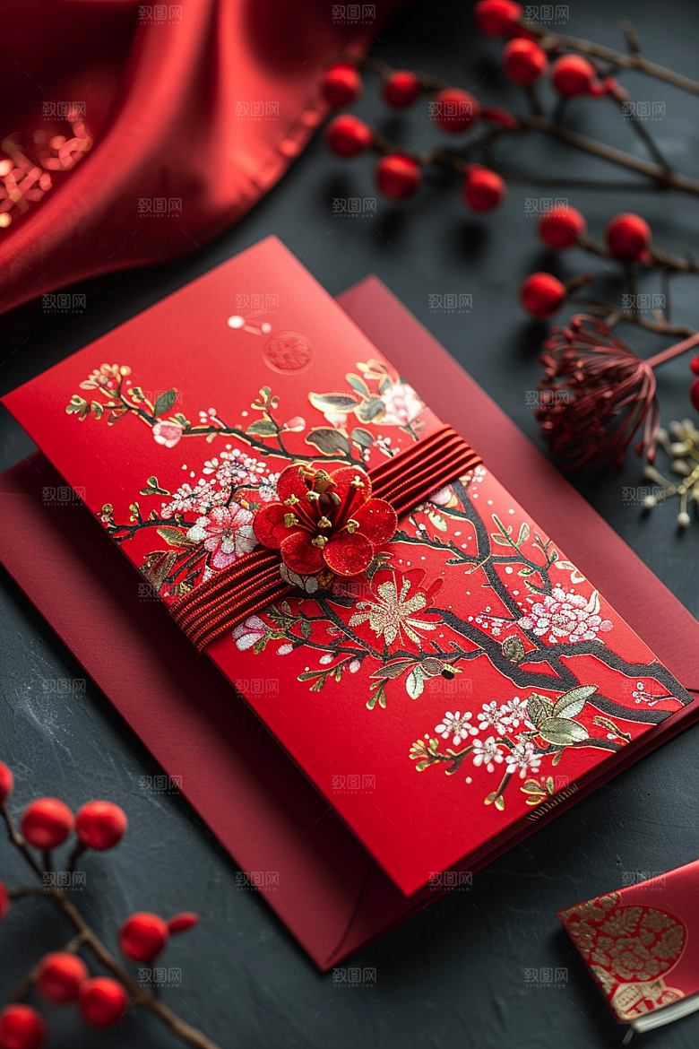 红包祝福喜庆摄影图
