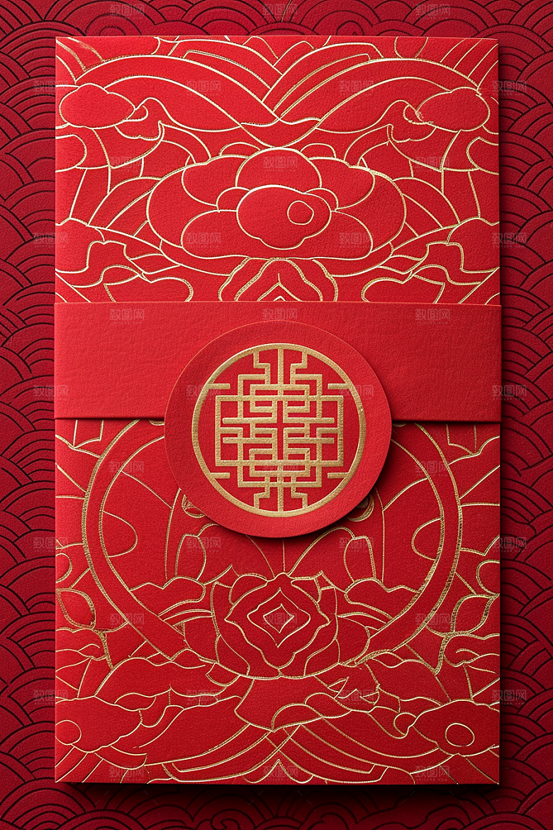 红包送礼利是封摄影图