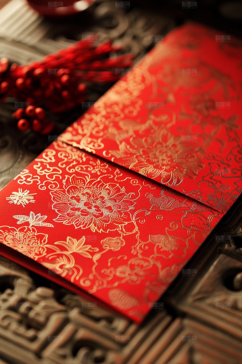 红包吉利春节摄影图
