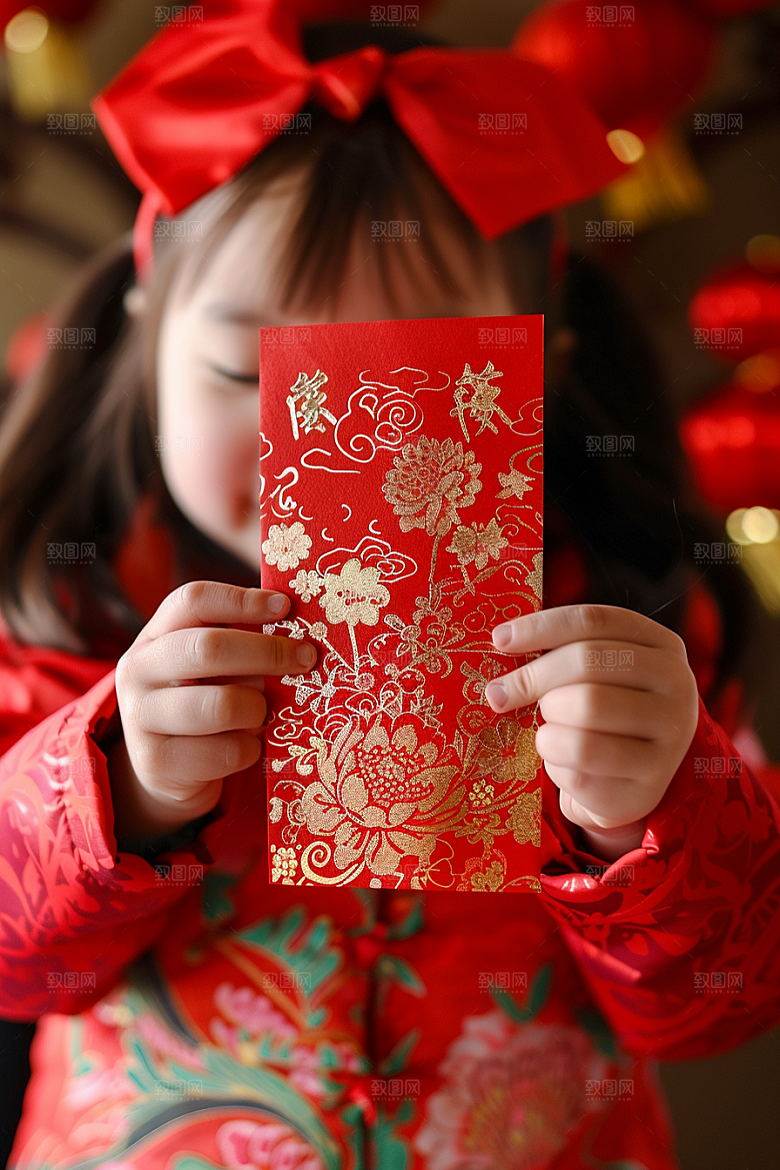 红包过年春节摄影图