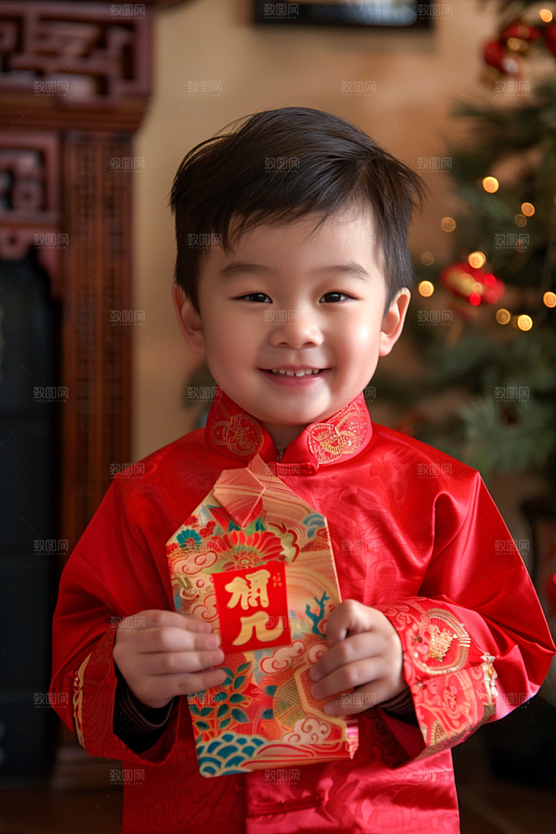 红包中国风祝福摄影图