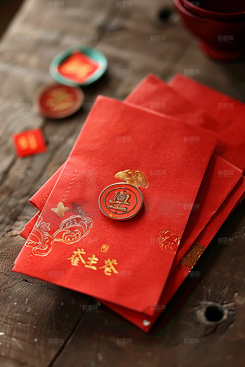 红包吉利喜庆摄影图