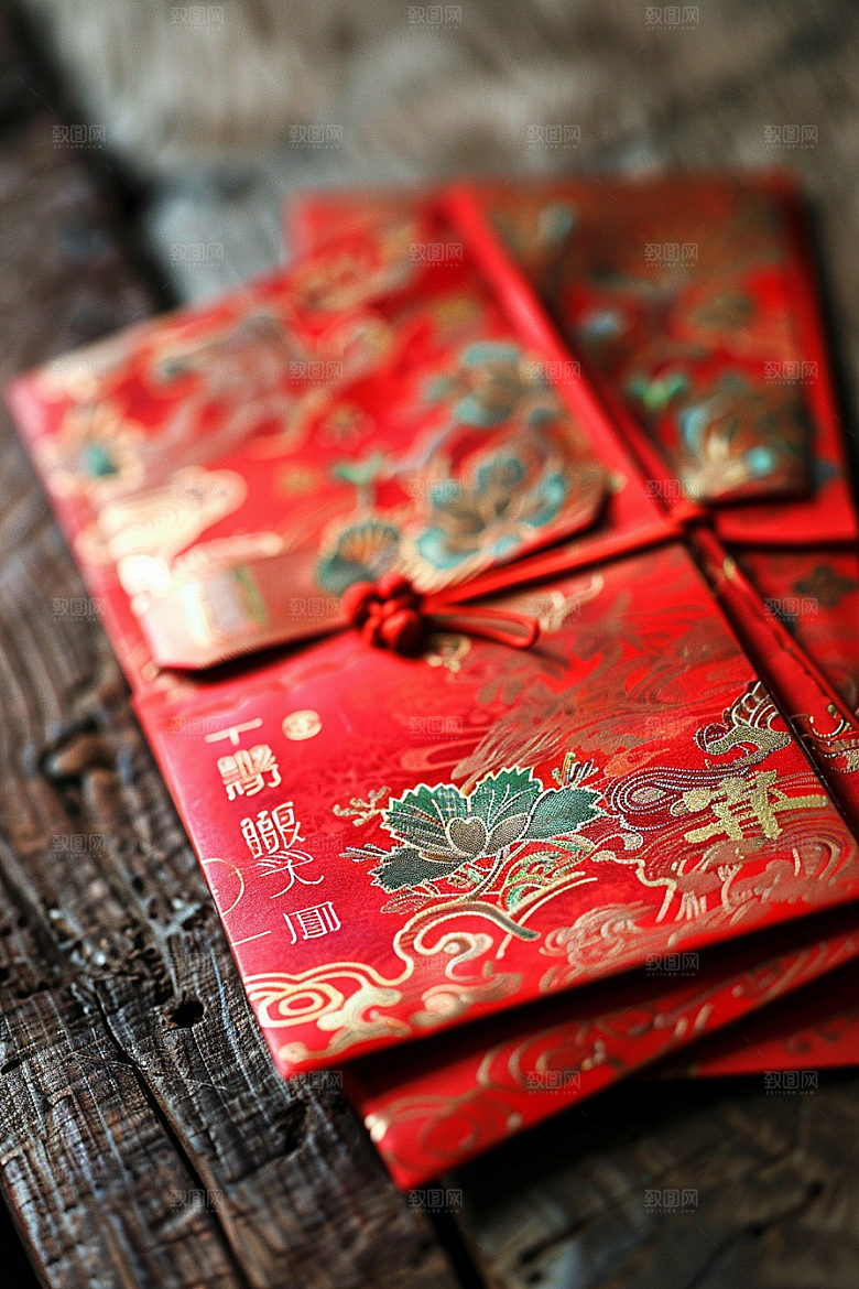 红包中国风春节摄影图