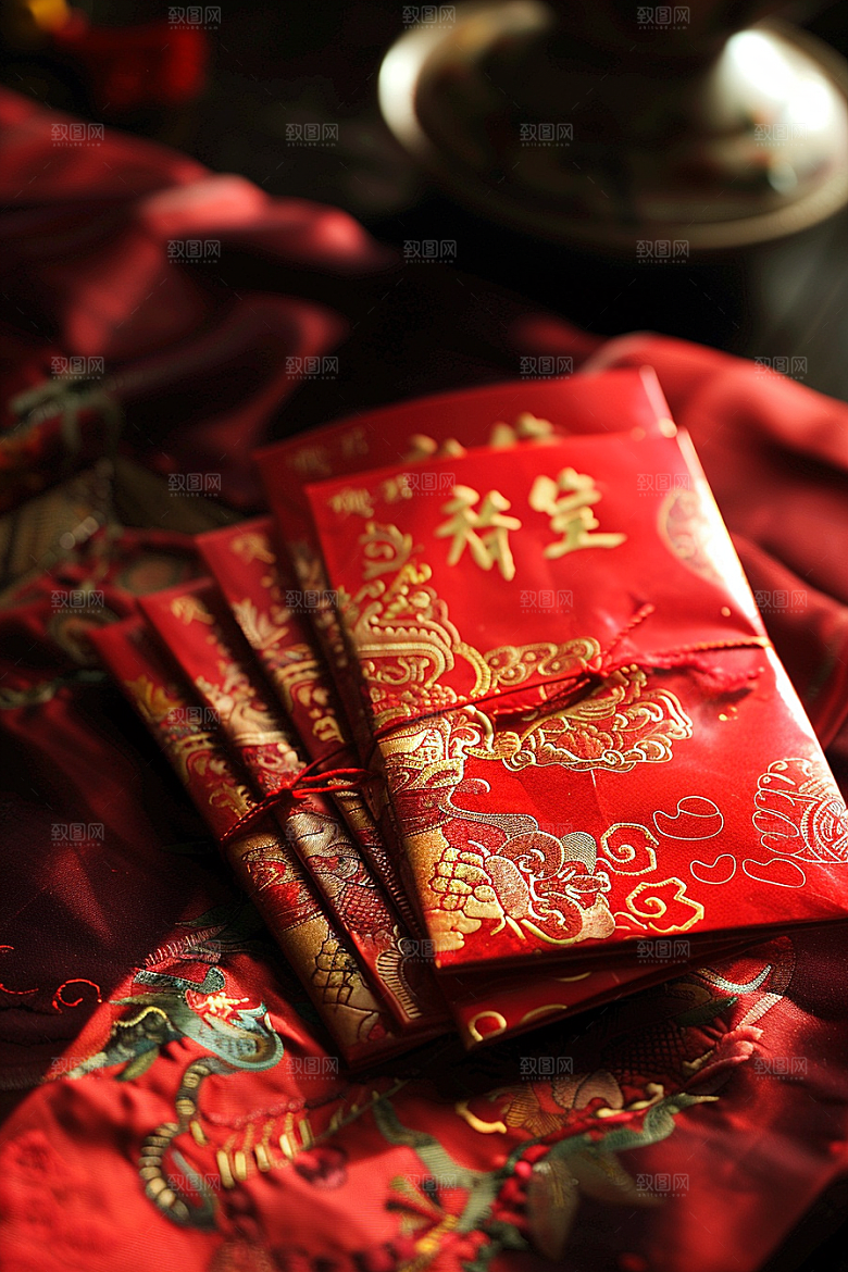 红包婚礼喜庆摄影图
