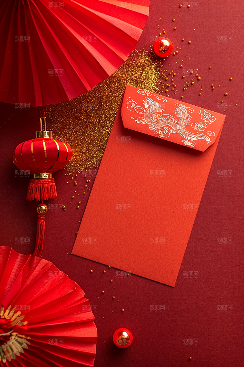 红包中国风利是封摄影图
