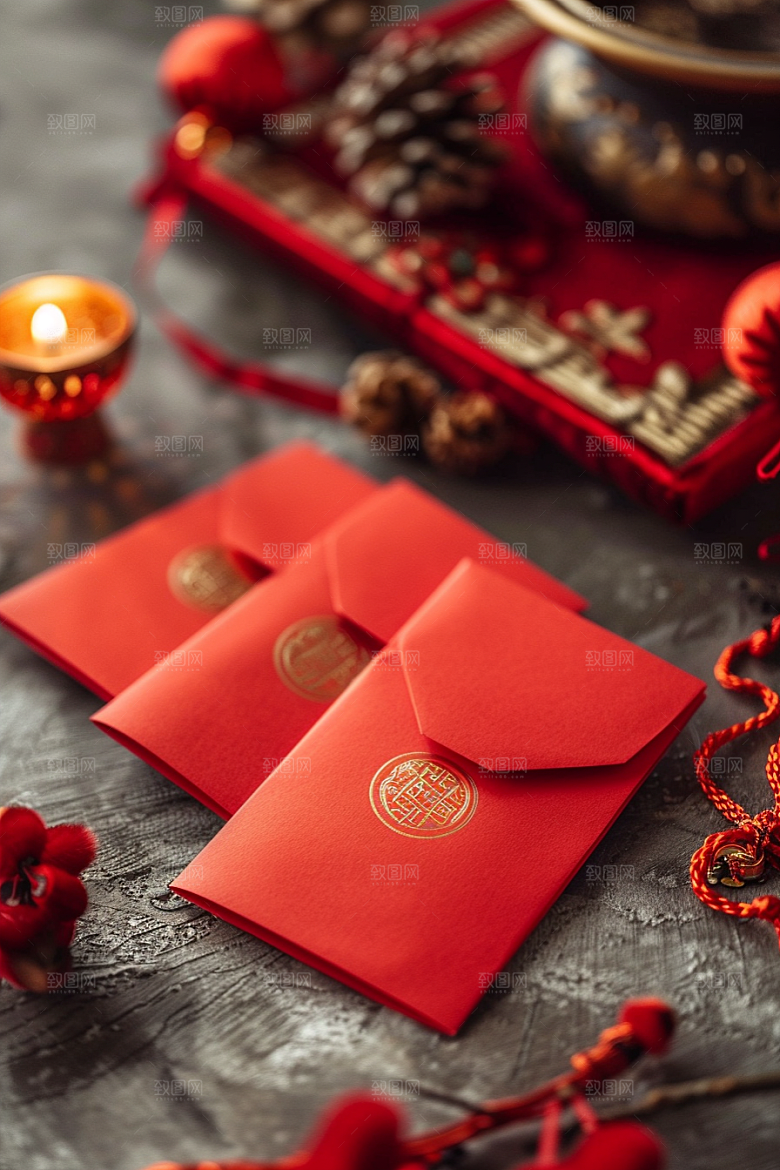 红包祝福高清摄影图