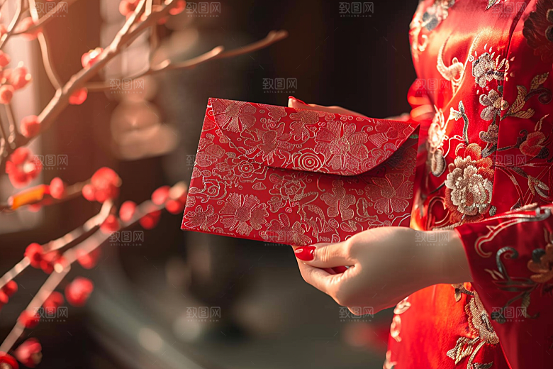 红包春节精致摄影图
