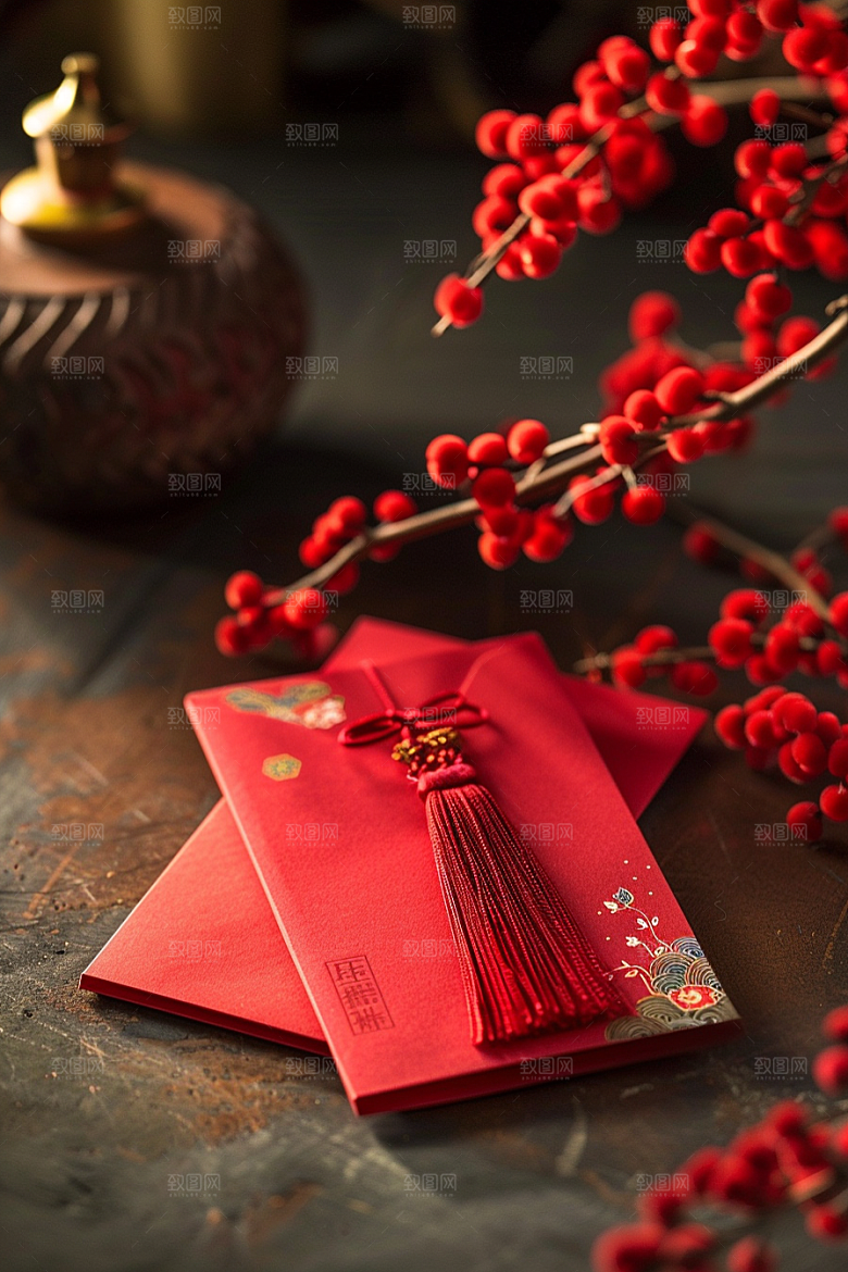 红包婚礼利是封摄影图