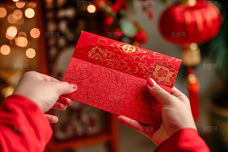 红包中国风过年摄影图