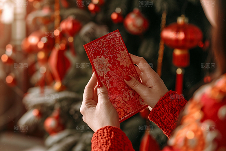 红包精致中国风摄影图