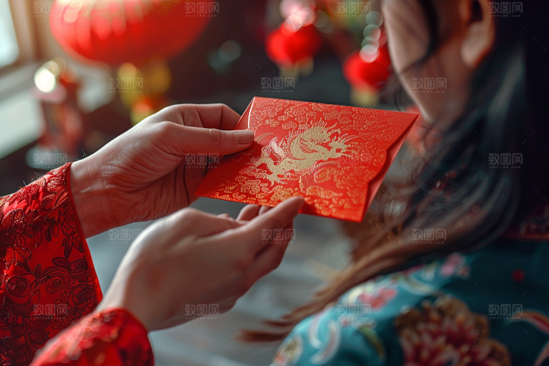 红包吉利婚礼摄影图