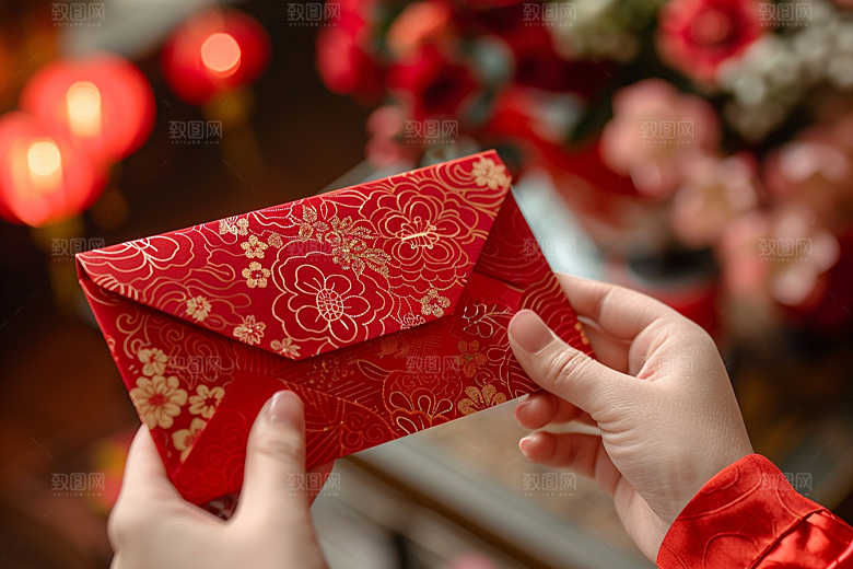 红包婚礼利是封摄影图