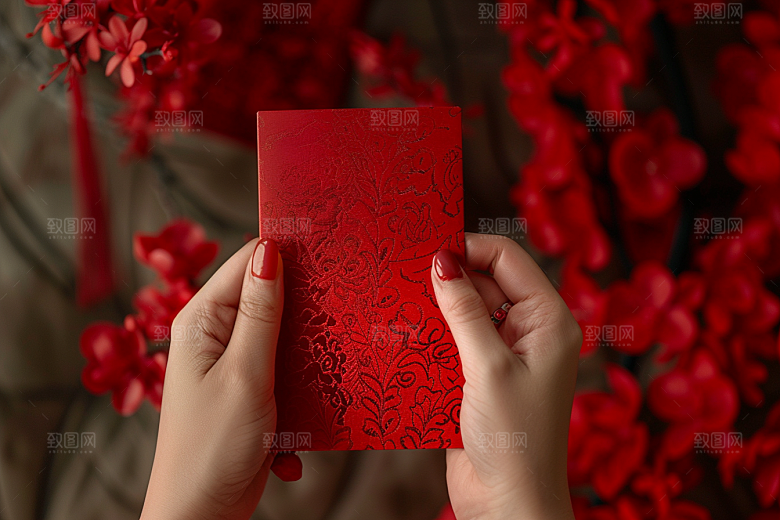 红包婚礼大气摄影图