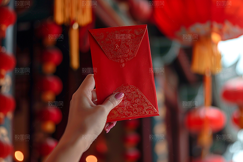 红包春节利是封摄影图