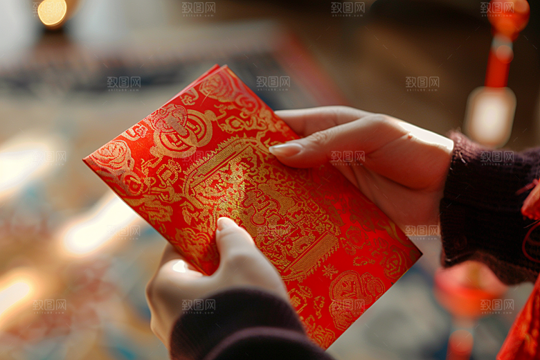红包送礼吉利摄影图