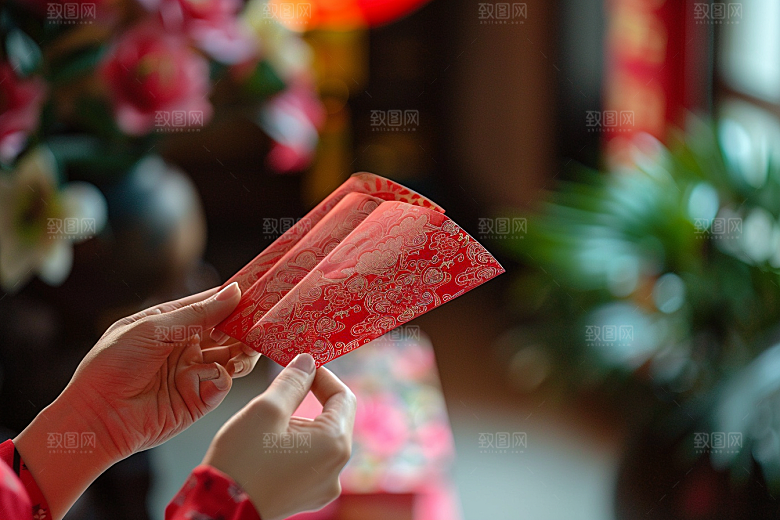 红包精致中国风摄影图