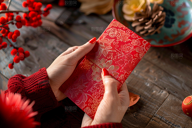红包喜庆婚礼摄影图