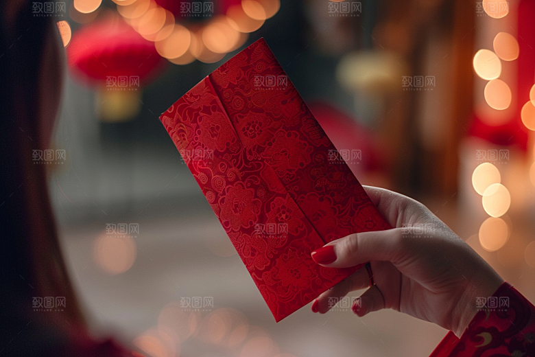 红包精致中国风摄影图