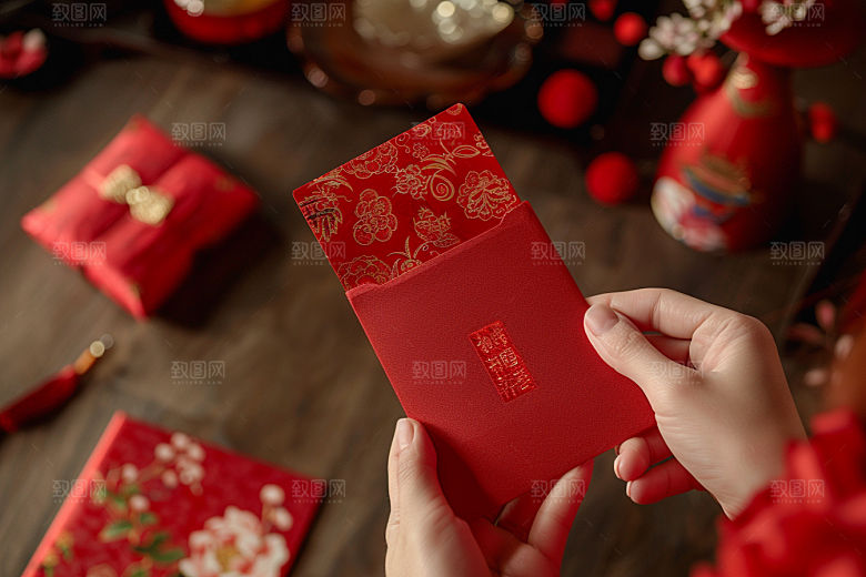 红包喜庆高清摄影图