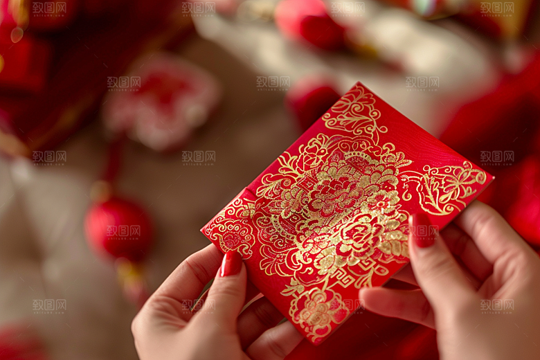 红包利是封喜庆摄影图