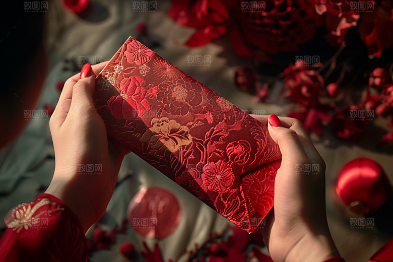 红包利是封吉利摄影图