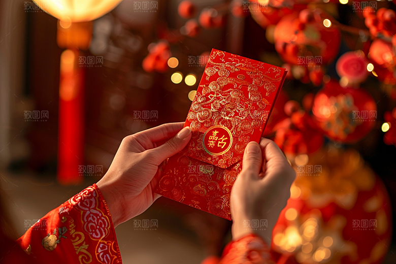 红包利是封喜庆摄影图