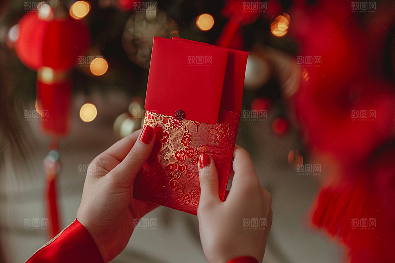 红包中国风春节摄影图