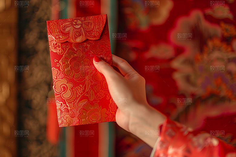 红包吉利中国风摄影图