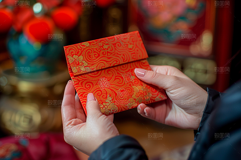 红包送礼婚礼摄影图