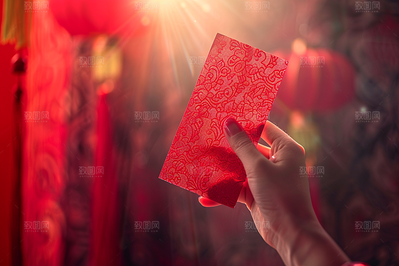 红包利是封送礼摄影图