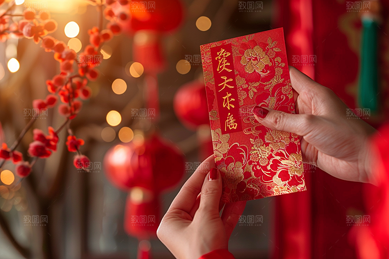 红包利是封过年摄影图